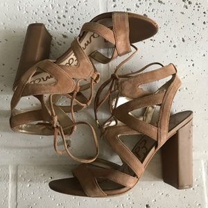 👡 Yardley lace up sandal golden caramel 👡